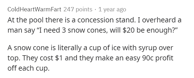 3 snow cones 3 snow cones