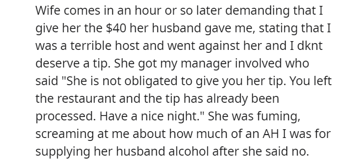 OP gets tip