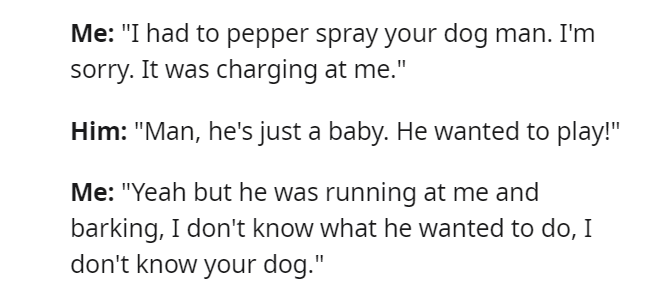 dog owner and the OP dog owner and the OP