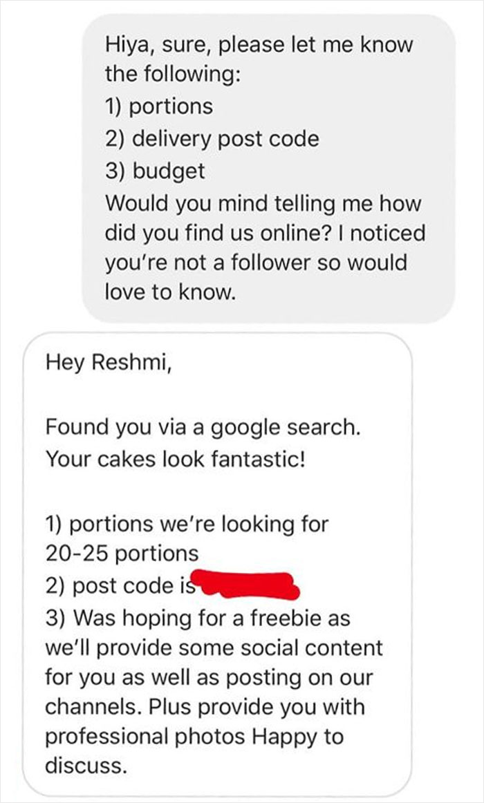 free cake
