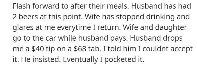 husband had 2 beers
