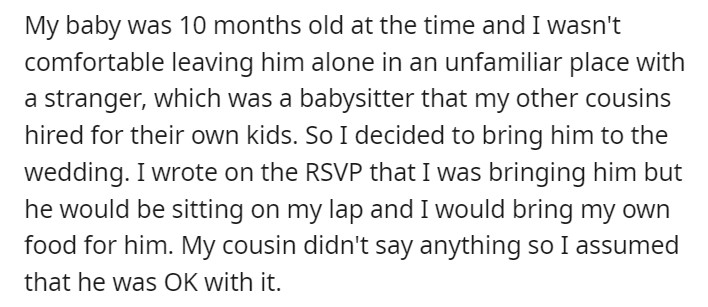 my baby was n10 months old