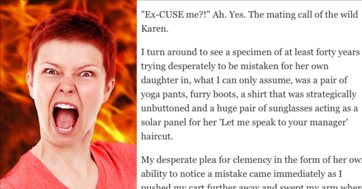 Karen Mistakes A Customer As The Employee Of The Supermarket, Wants To Talk To The Manager After His Response To Get Him Fired