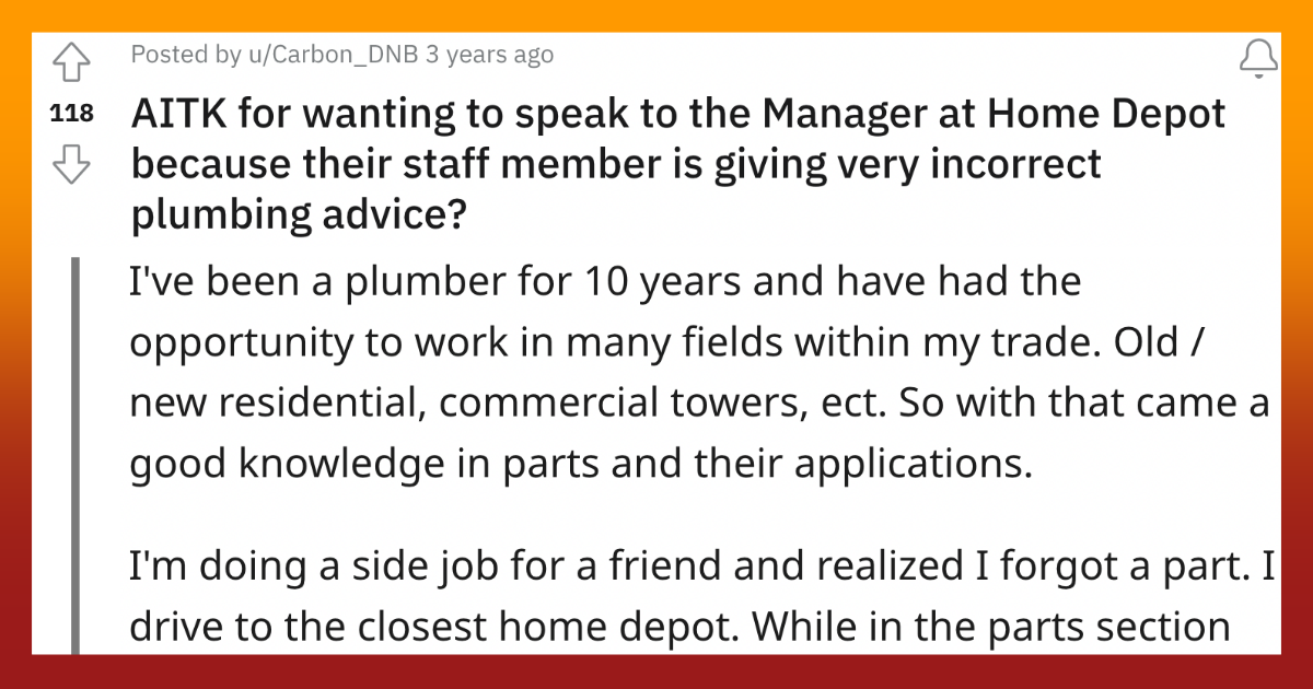 manager at home depot