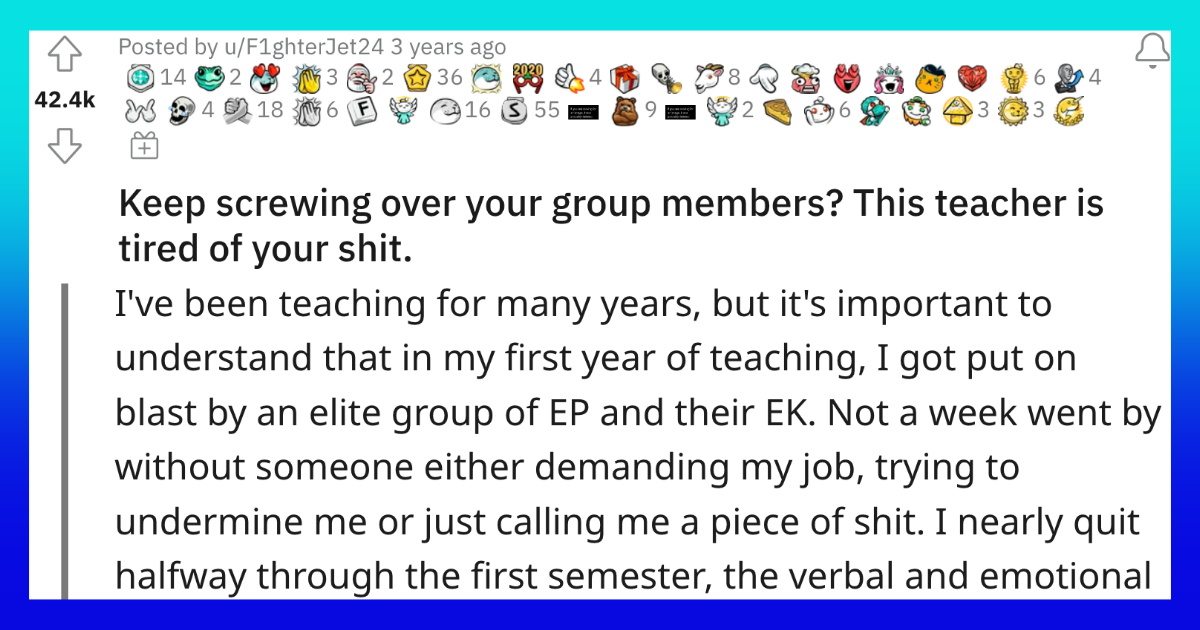 teacher is tired of you