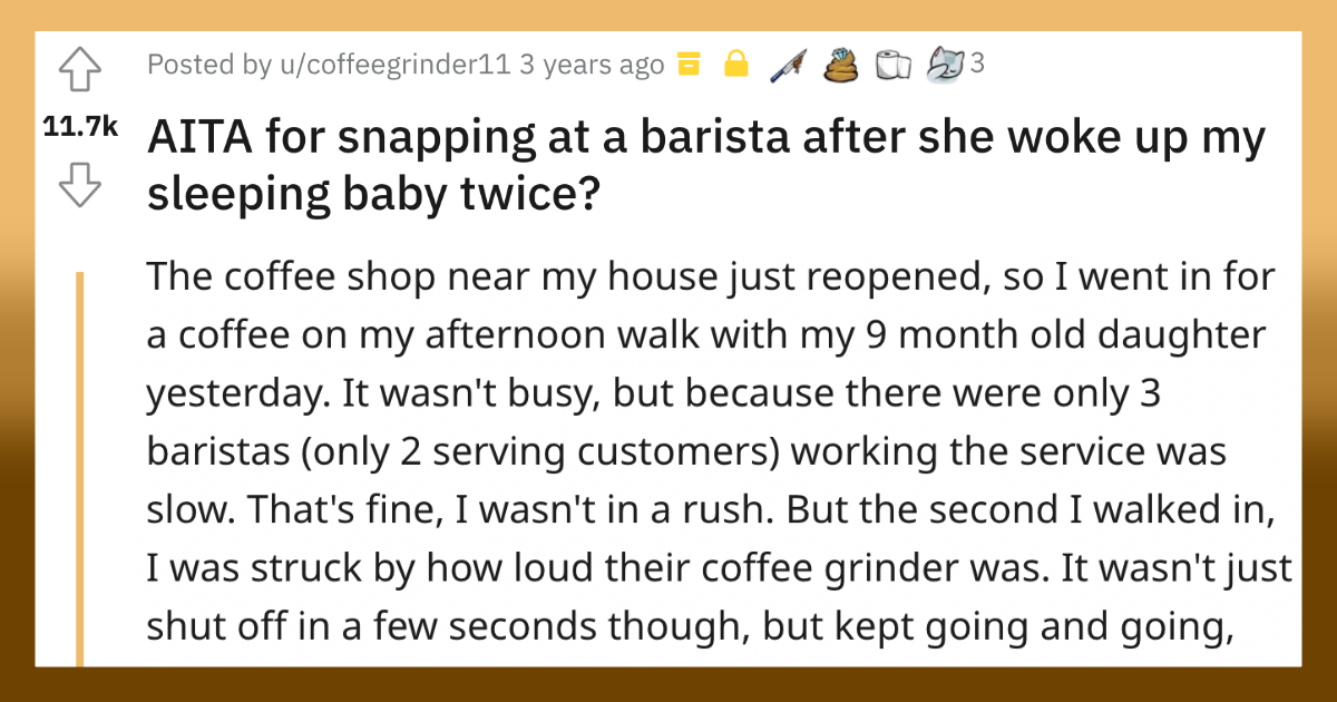 customer snapping at a barista