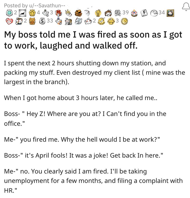 fired