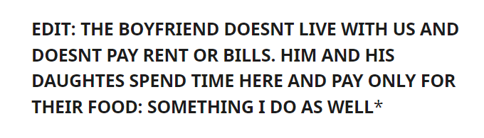 AITA for asking moms boyfriend to stop trying to parent me
