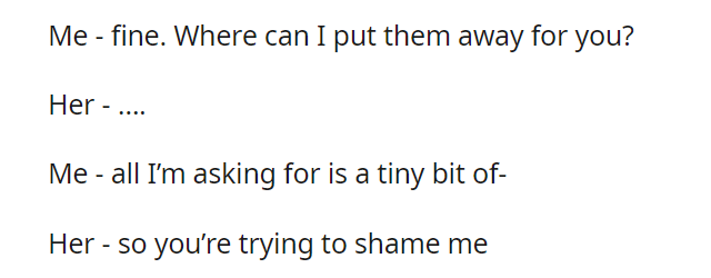 AITA for asking my mother to put away her period pads from the kitchen table