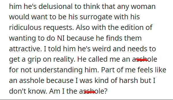AITA for calling my friend delusional