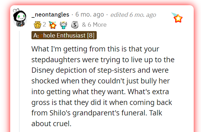 AITA for getting my daughter a hotel room entirely for herself after her stepsisters made her sleep on the floor