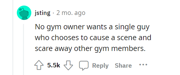 AITA for getting someone banned from the gym over 1 minute of workout