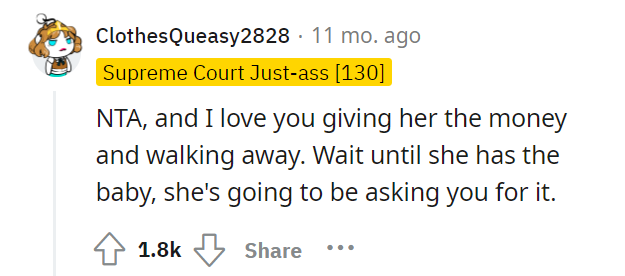 AITA for giving them a used product bassinet for their baby shower
