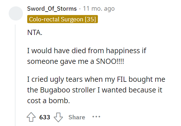 AITA for giving them a used product bassinet for their baby shower