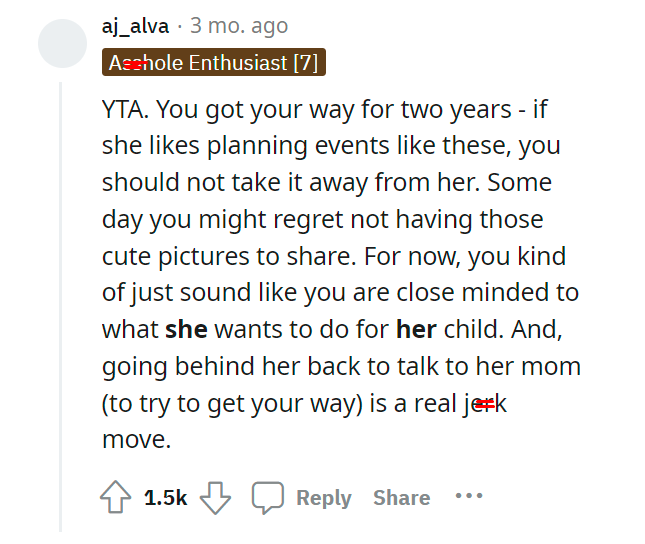 AITA for not celebrating my 3yo son's birthday