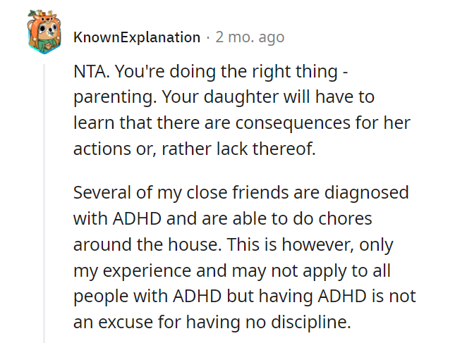 AITA for not paying for my daughter to go on vacation with us because she didn't do the small chores that I asked