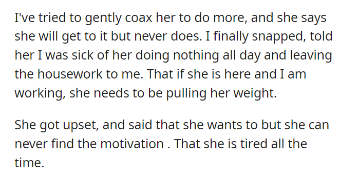 AITA for telling my girlfriend that being depressed is not an excuse for being lazy?