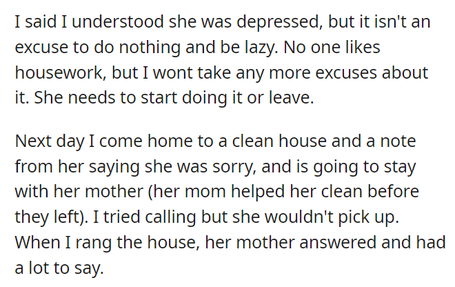 AITA for telling my girlfriend that being depressed is not an excuse for being lazy?