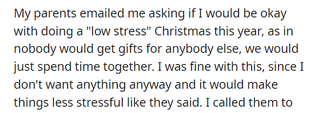 AITA for telling my parents I won't go home for Christmas unless they get me a gift