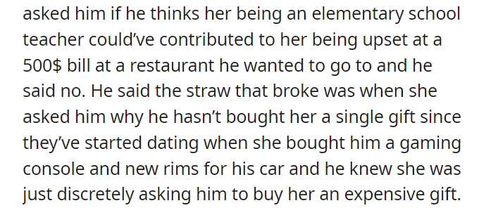 Aita for telling my brother he got exactly what he deserved when he pushed his girlfriend away for being a “gold digger”
