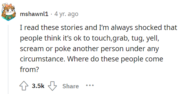 Can you not tug on that You’re awfully close to my penis....