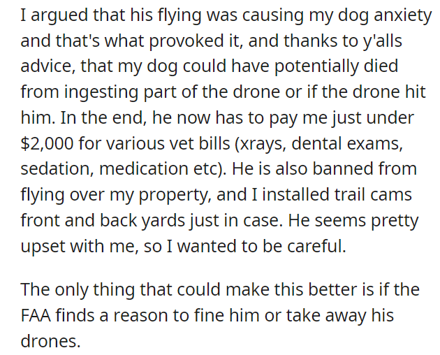 Dog ate my Neighbor's Drone - Am I liable? (IL)