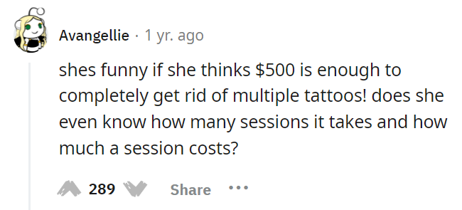 MIL gifted me laser tattoo removal for my birthday…. I don’t want them removed