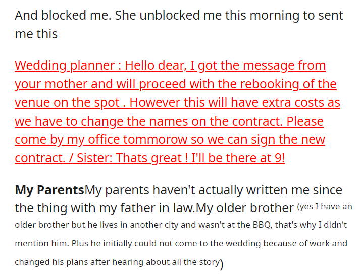 My family is pressuring me to give my (23/F) sister my (28/F) wedding venue because she needs it more and is pregnant. (Re-upload +Updates)