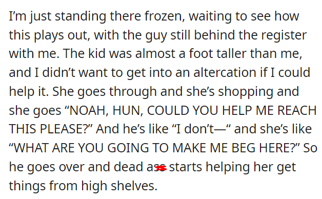 Old lady mistakes mugger as employee