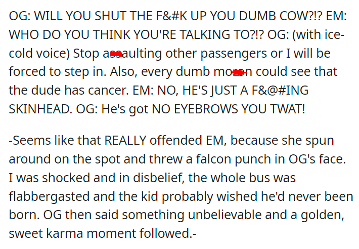 I do not care if you have CaNCeR, my child DESERVES your seat
