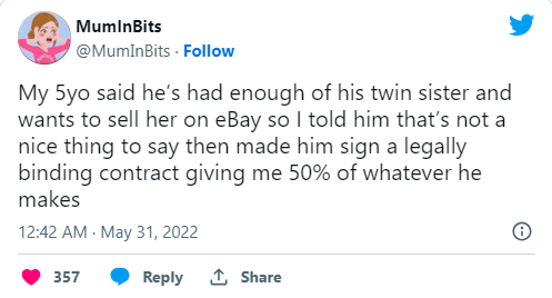 parenting tweets