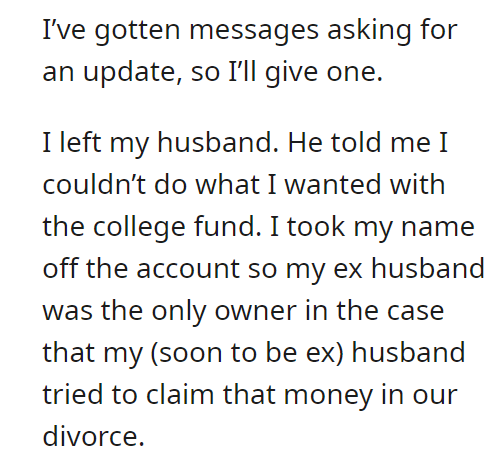 AITA for donating my daughters college fund instead of giving it to my step daughter to help buy a house