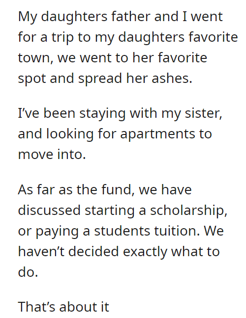 AITA for donating my daughters college fund instead of giving it to my step daughter to help buy a house