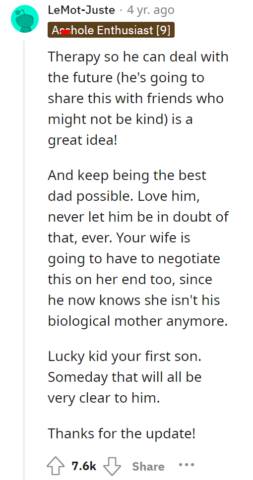 AITA for letting my brother call me dad and refusing to tell him the ugly truth