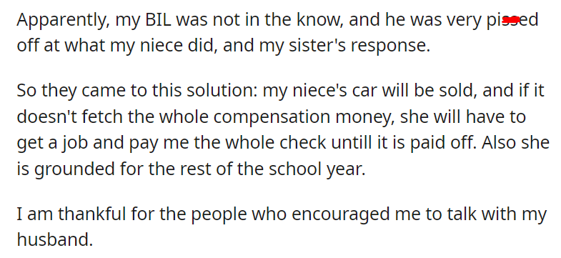 AITAA for taking my niece to court over a coat
