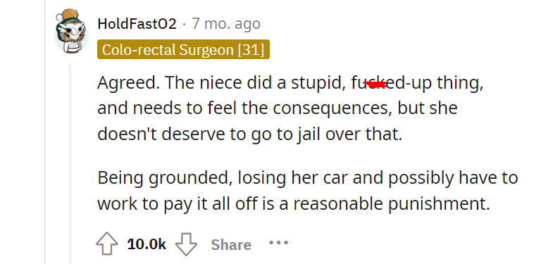 AITAA for taking my niece to court over a coat