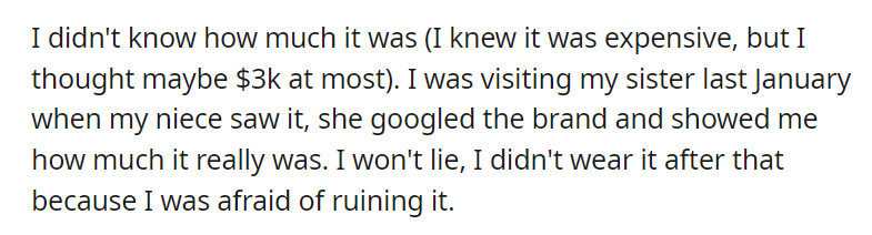 AITAA for taking my niece to court over a coat
