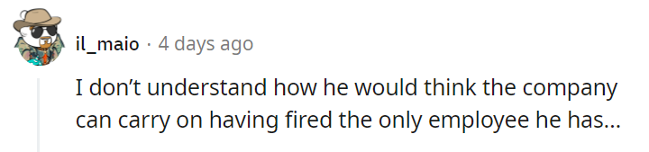 Boss firing me without a warning and fucking up the termination