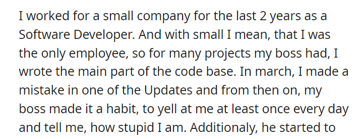 Boss firing me without a warning and fucking up the termination