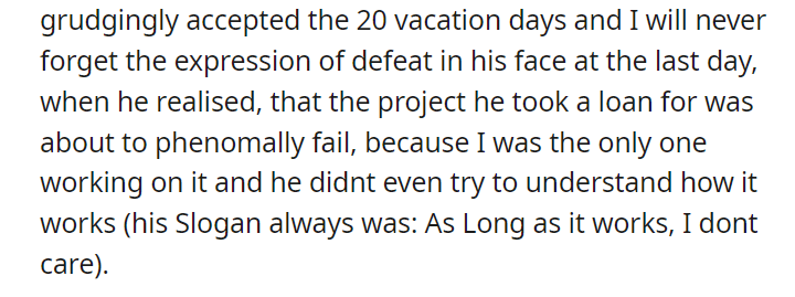 Boss firing me without a warning and fucking up the termination