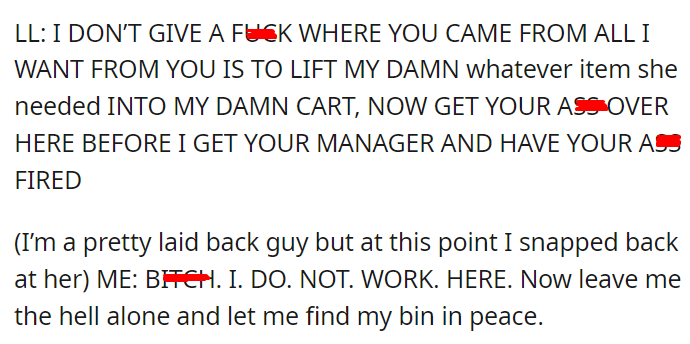 Crazy Lady at Department Store Tries to Chase Me