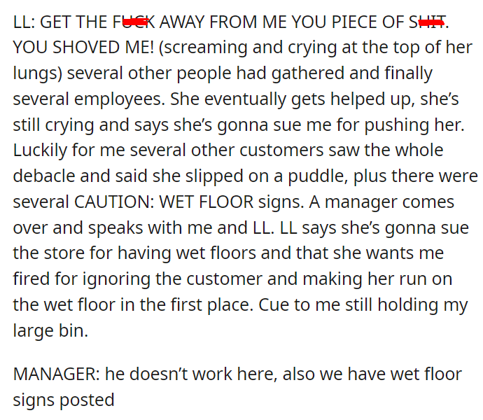 Crazy Lady at Department Store Tries to Chase Me