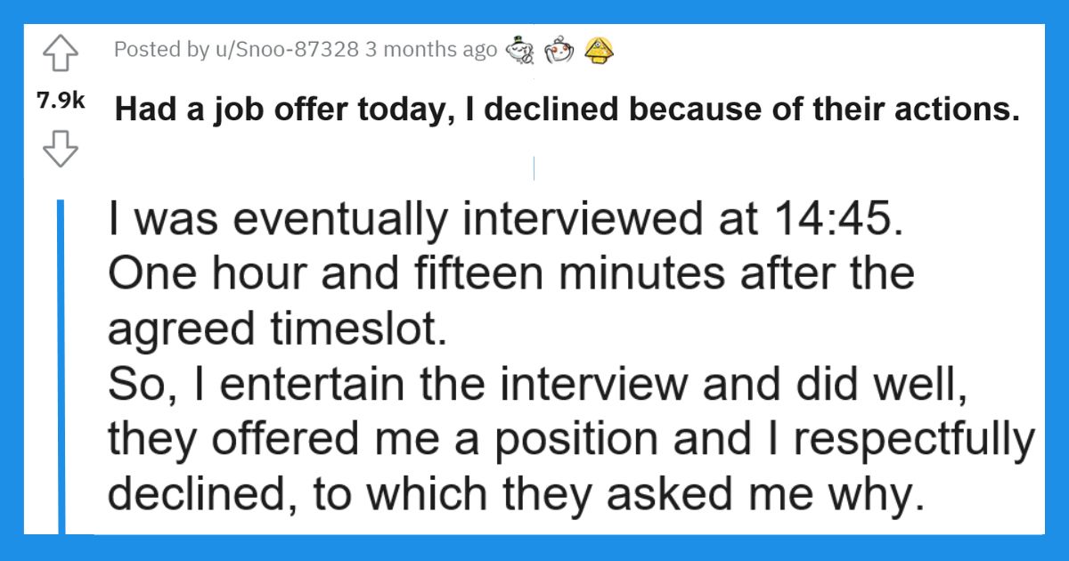 Declined Job Offer