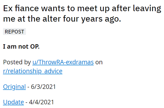 Ex-fiance