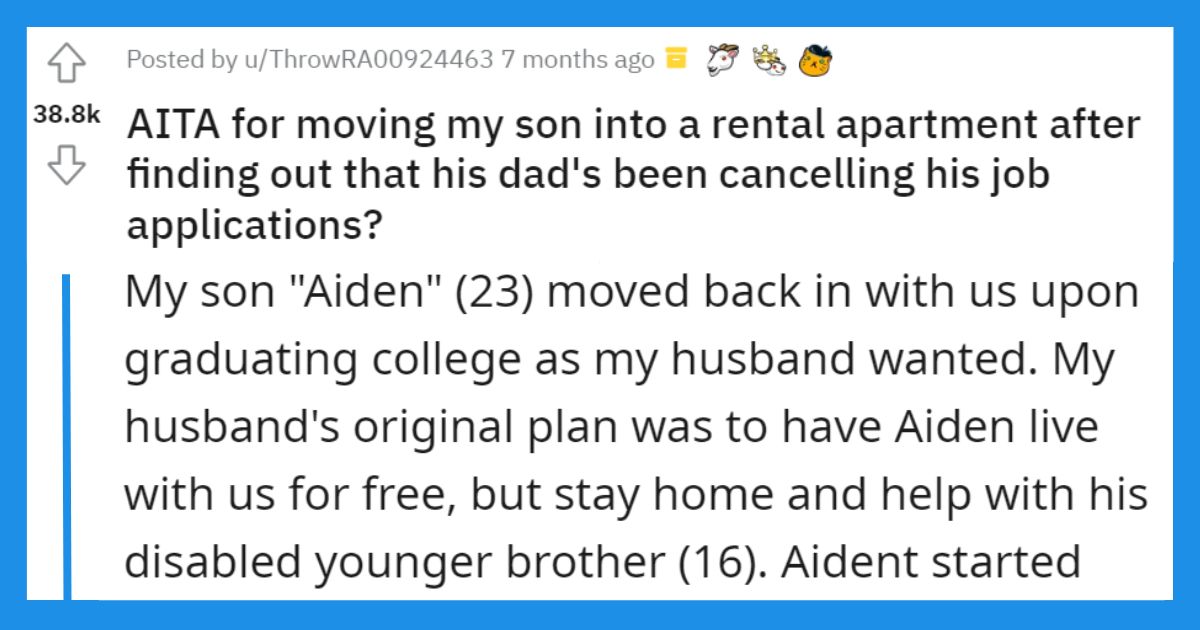 Father cancels job application