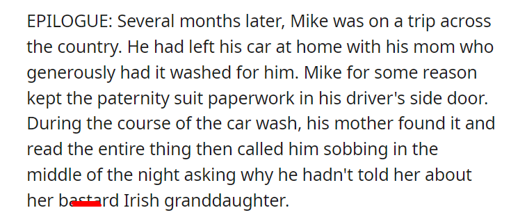 Friend crank called me at my job, so I had him served with a fake paternity suit at his