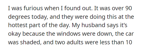 Grandparents left baby in car with windows rolled down in 90 degree heat