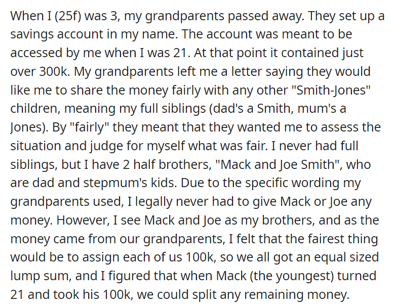 Half brothers threaten to sue me over 16k. It costs them 158k and possibly their parents' marriage.