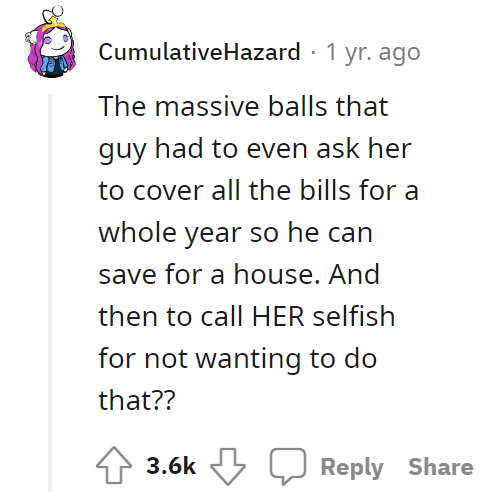 I don't want to help my boyfriend buy a house UPDATE