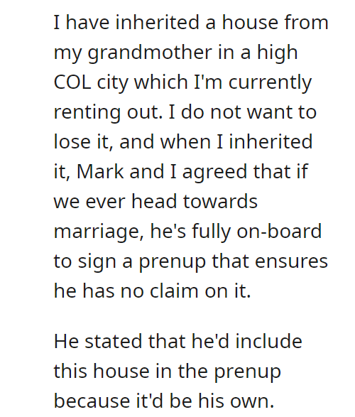 I don't want to help my boyfriend buy a house UPDATE